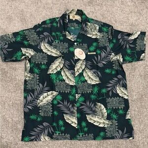 Men’s ARUBA Jo Ann’s NWT Tropical Button Short Sleeve Shirt Sz 2XL